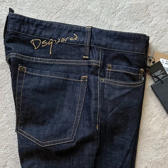 NWT Made in Italy DSQUARED2 Dark Rinse Wash SLIM JEANS Size 46 EUR | 30 US - Picture 5 of 10